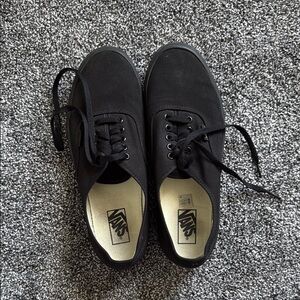 Vans Black Canvas Sneakers Classic Skate Style